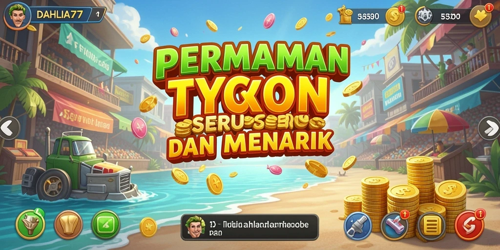 Tampilan gameplay DAHLIA77 menampilkan manajemen bisnis yang menyenangkan.