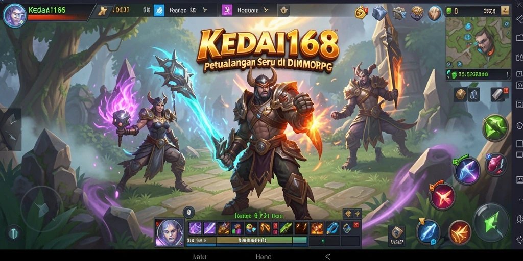 Gameplay KEDAI168 yang menampilkan pertarungan seru dan kolaborasi antar pemain.
