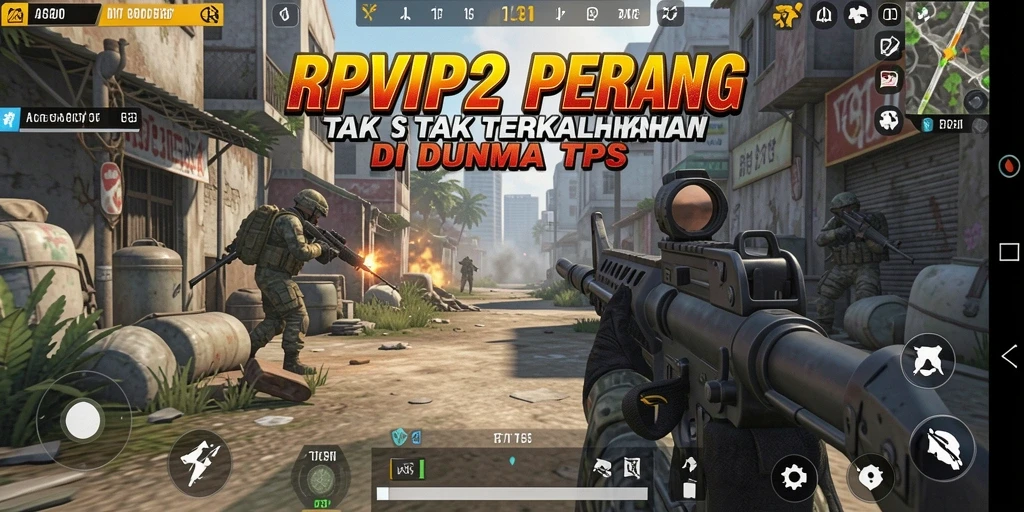 Screenshot RPVIP2 menampilkan aksi pertempuran seru dalam TPS.