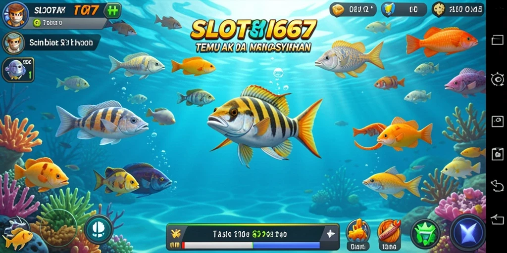 Screenshot utama SLOT367 menampilkan aksi seru dalam permainan Tembak Ikan.
