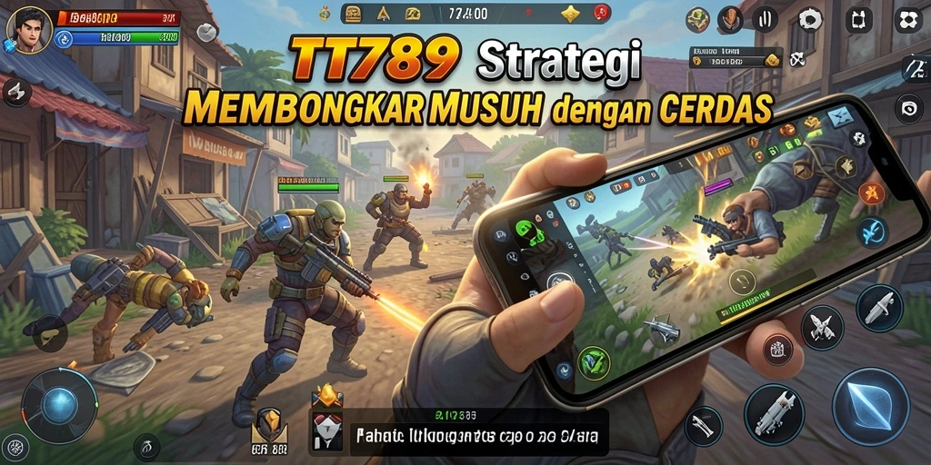 Screenshot utama TT789 menunjukkan pertempuran strategis yang mendebarkan.