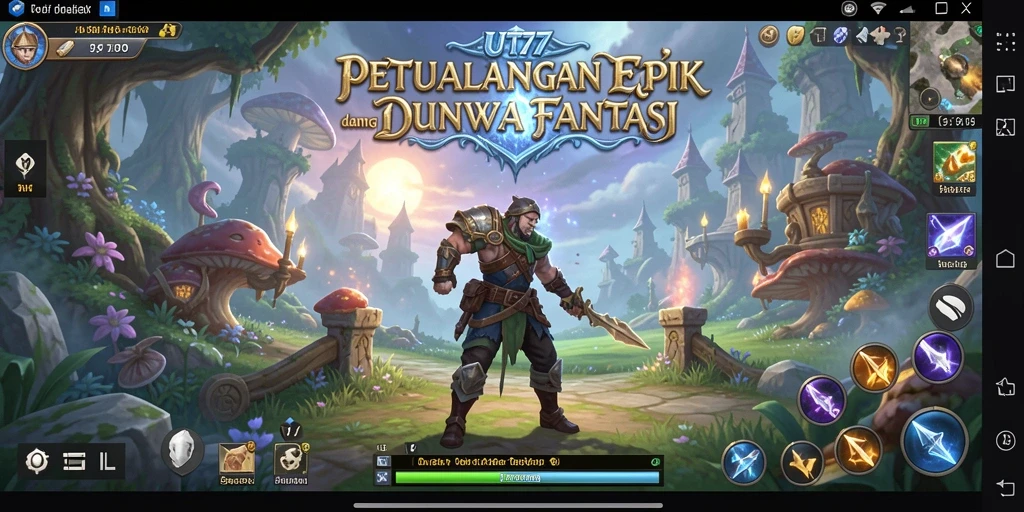 Screenshot gameplay menampilkan aksi seru dalam petualangan RPG.